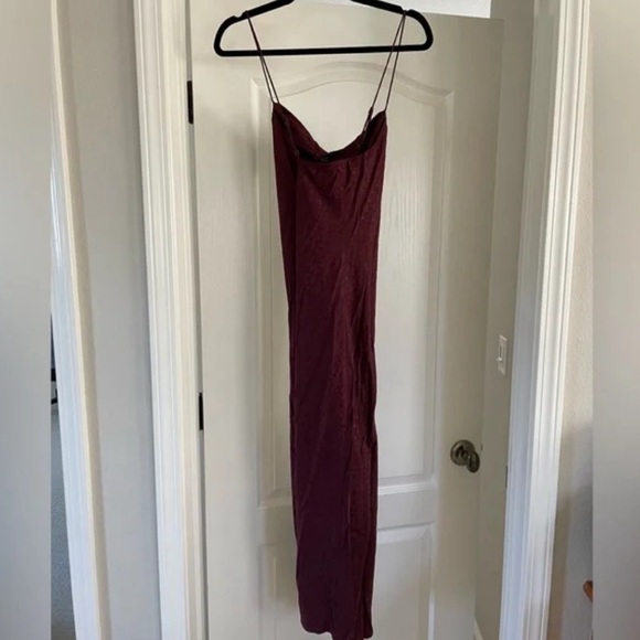 Banana Republic Strappy Slip Midi Dress - Size XS - Deep Cherry - NWT! - Picture 6 of 6